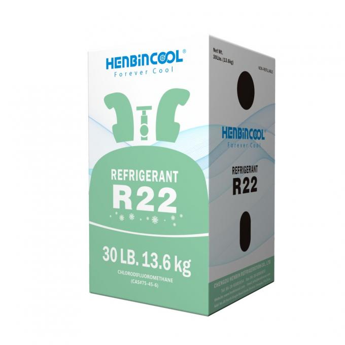 99.99 HCFC 22 Soğutucu 13.6kg 30lb Tek kullanımlık çelik silindir 2