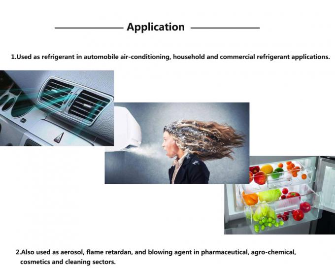 Chemical Formulas 99.99% Refrigerant Gas R134A