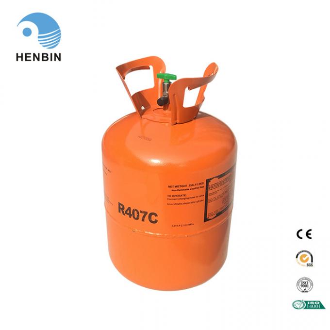 99.9% Purity Automobile Air Conditioner Use R407c Refrigerant Gas