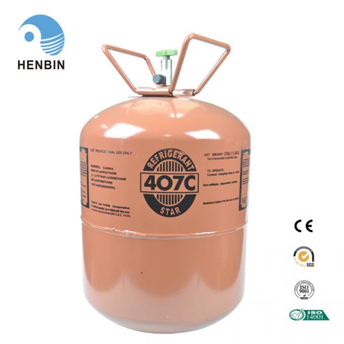 99.9% Purity Automobile Air Conditioner Use R407c Refrigerant Gas