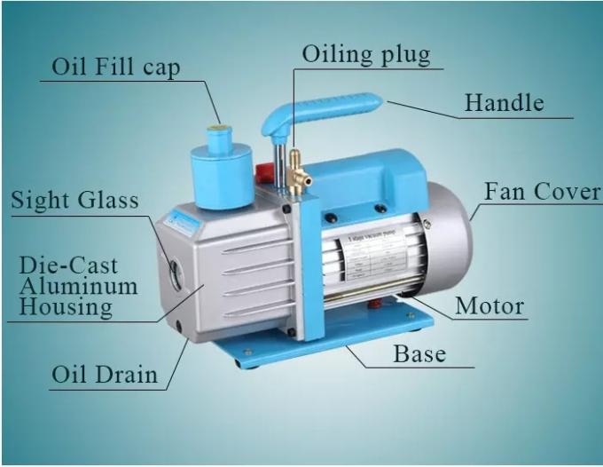 Double Stage 2xz-4 Vane Rotary Vacuum Pump